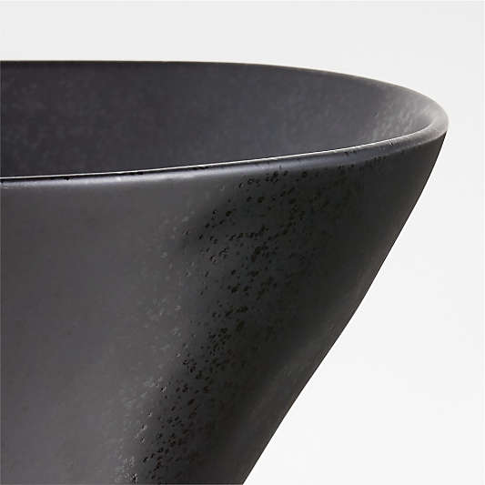 Marin Large Black Stoneware Serving Bowl