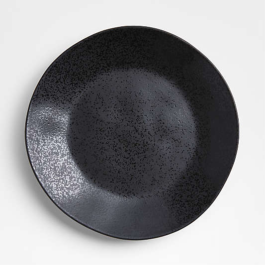 Marin Black Recycled Ceramic Dinner Plate