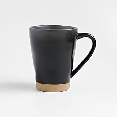 View Marin 12-oz. Black Recycled Ceramic Mug details