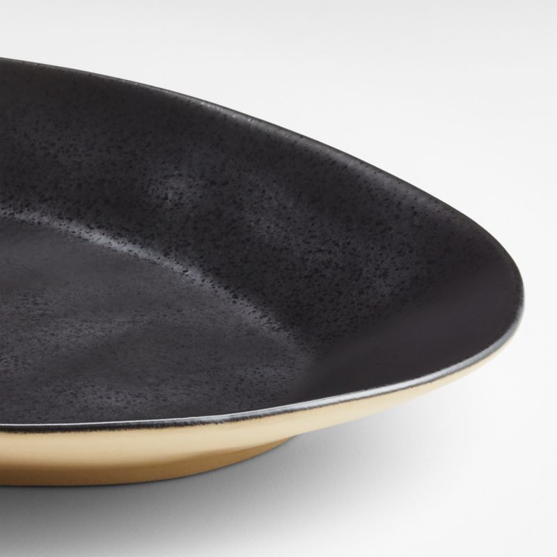 Marin Black Recycled Ceramic Serving Platter