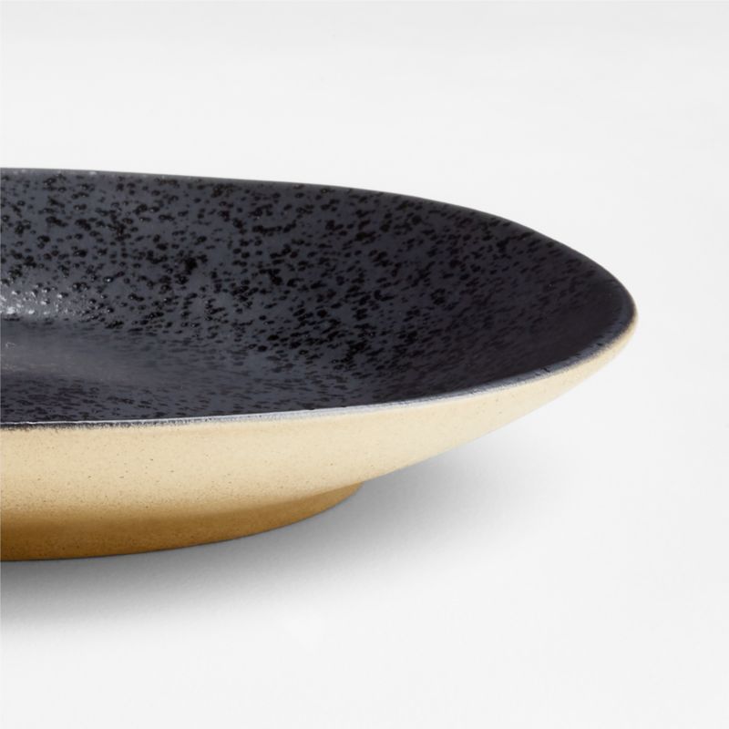 Marin Black Recycled Ceramic Salad Plate