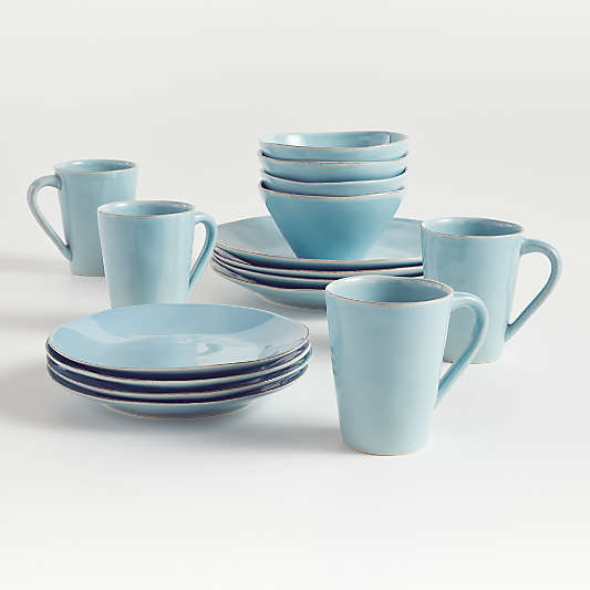 Marin Blue 16-Piece Dinnerware Set