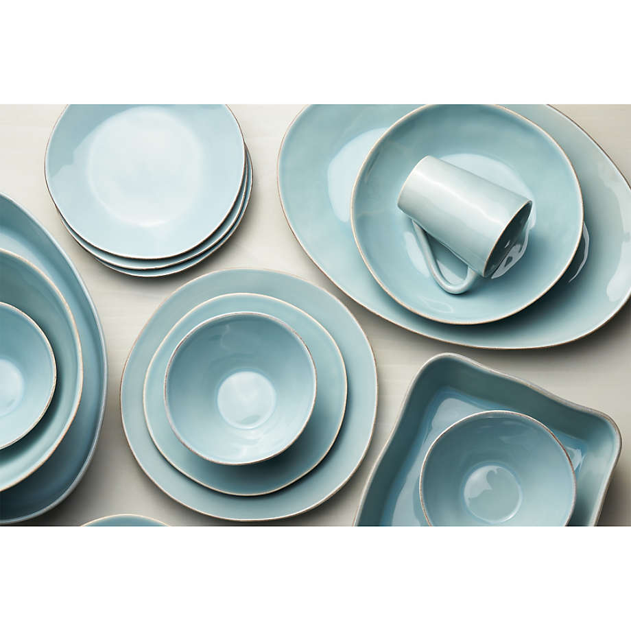 Baby blue shop dinner set