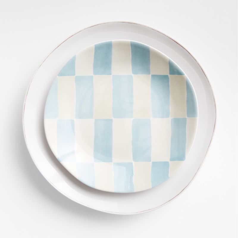 Marin Checkered Melamine Salad Plate