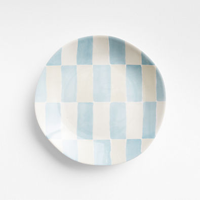 View Marin Checkered Blue Melamine Salad Plate details