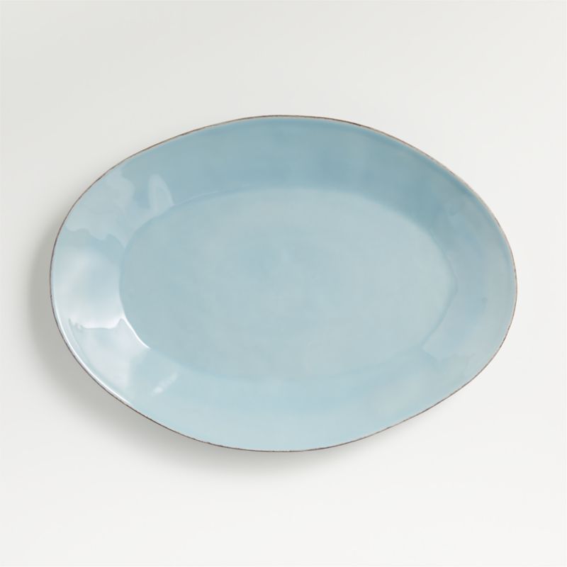 Marin Blue Small Oval Platter