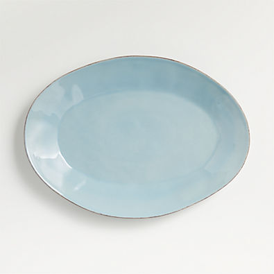 View Marin Blue Small Oval Platter details
