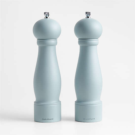 Marin Quiet Blue Wood Pepper Mill