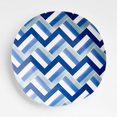 View Marin Blue Tile Melamine Dinner Plate details