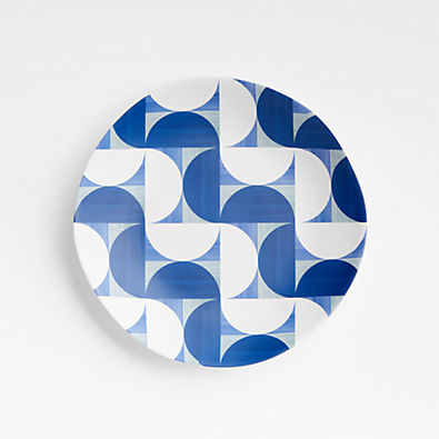 View Marin Blue Tile Outdoor Melamine Salad Plate details