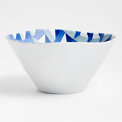 View Marin Blue Tile Outdoor Melamine Serving Bowl details
