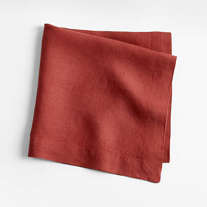 Marin Plum Red Linen Napkin