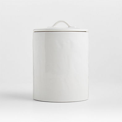 View Marin Medium White Stoneware Canister details