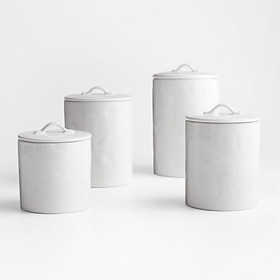 View Marin Complete White Stoneware Canister Set details