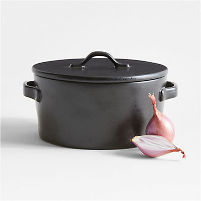 View Marin Matte Black 2-Qt. Covered Casserole Dish details