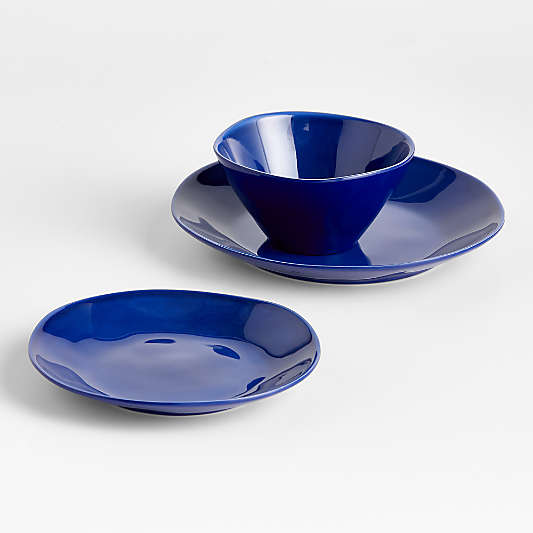 Marin Dark Blue Melamine Salad Plate