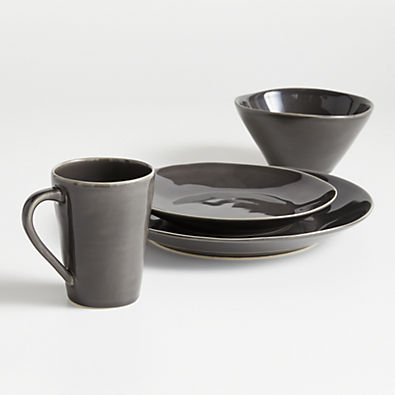 View Marin Dark Grey 4-Piece Place Setting details