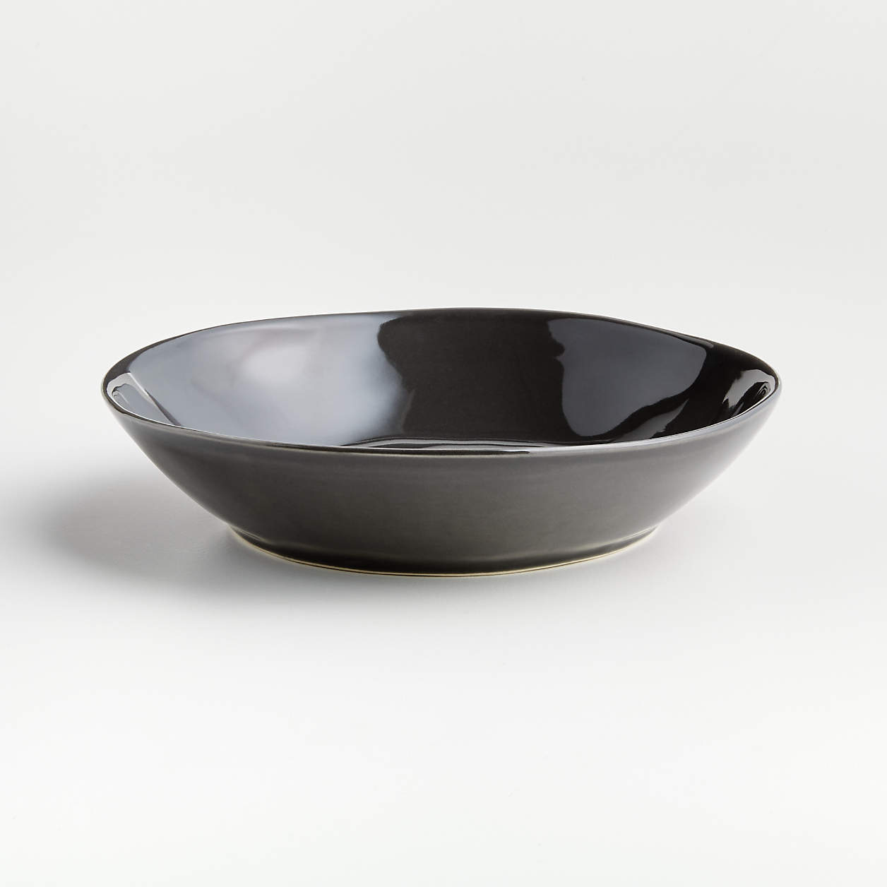 Marin Dark Grey Pasta/Soup Bowl + Reviews Crate & Barrel