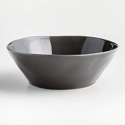 large grey ceramic bowl