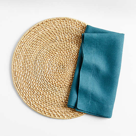 Marin Sea Blue Linen Napkin