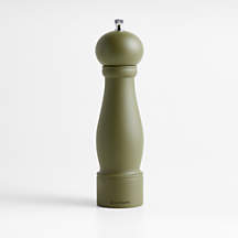Marin Desert Green Wood Pepper Mill | Crate & Barrel