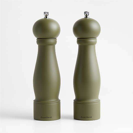 Marin Desert Green Wood Pepper Mill