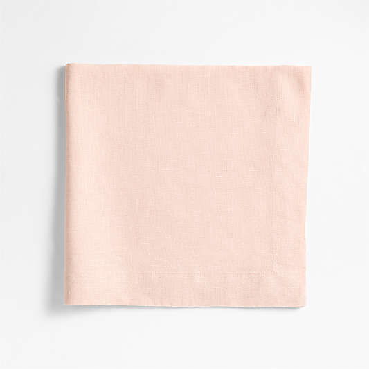 Marin EUROPEAN FLAX ™-Certified Linen Elegant Pink Dinner Napkins, Set of 8