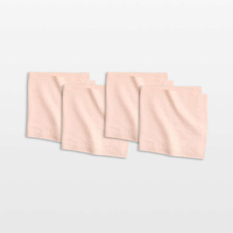 Marin EUROPEAN FLAX ™-Certified Linen Elegant Pink Dinner Napkins, Set of 4 - image 0 of 5