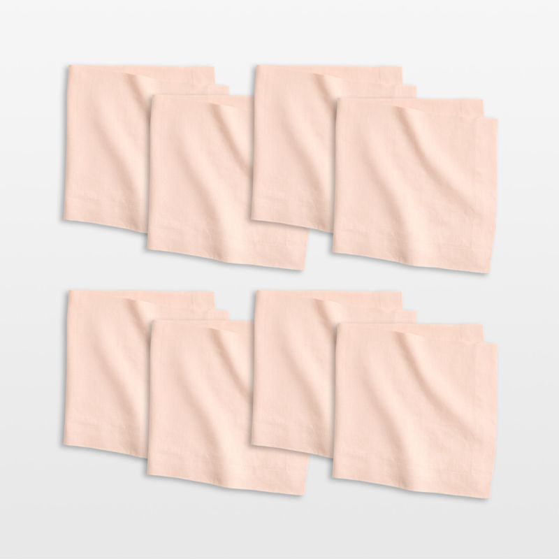 Marin EUROPEAN FLAX ™-Certified Linen Elegant Pink Dinner Napkins, Set of 8 - image 0 of 5