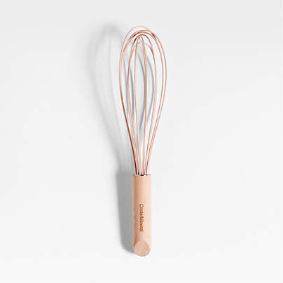 Marin Elegant Pink Silicone and Wood Whisk