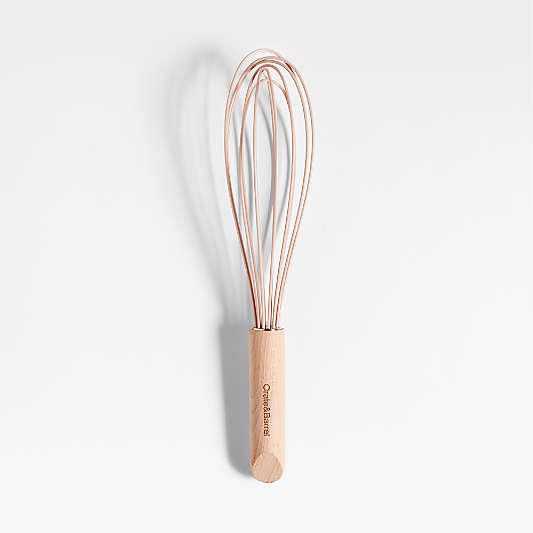 Marin Elegant Pink Silicone and Wood Whisk