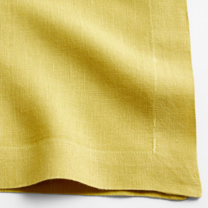 Marin Olive Yellow EUROPEAN FLAX ™-Certified Linen Napkin - image 1 of 6