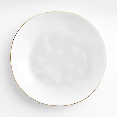 Marin Gold Rim Stoneware Dinner Plate