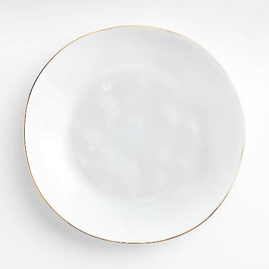 Marin Gold Rim Stoneware Dinner Plate