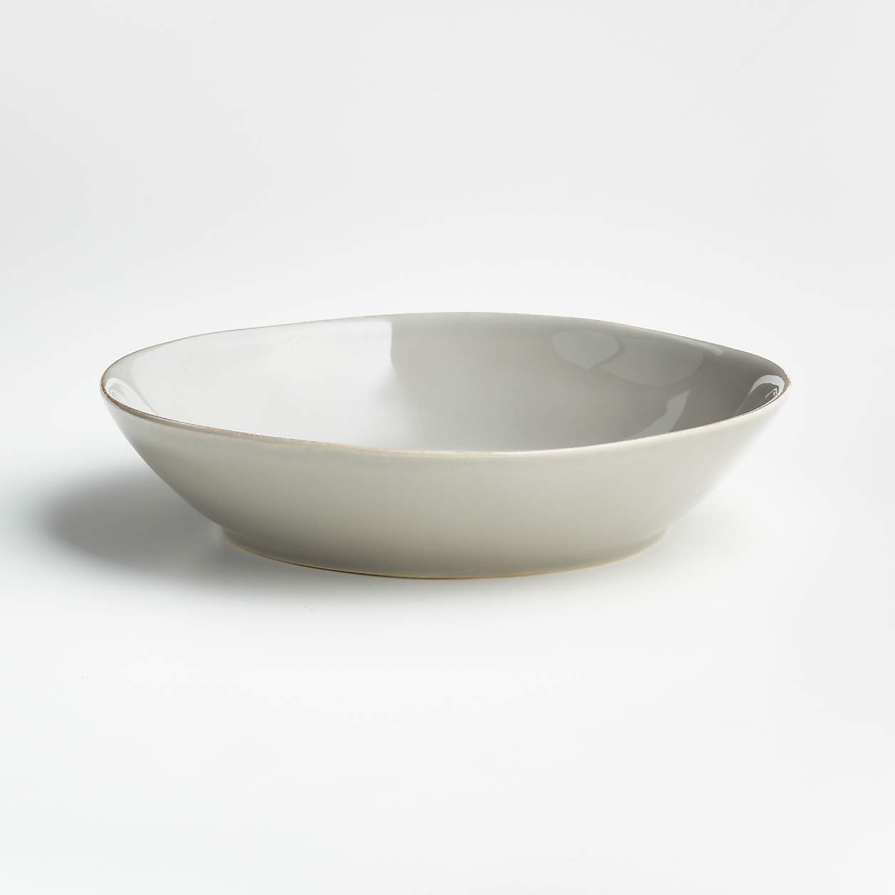 Marin Grey Bowl Plate + Reviews Crate & Barrel