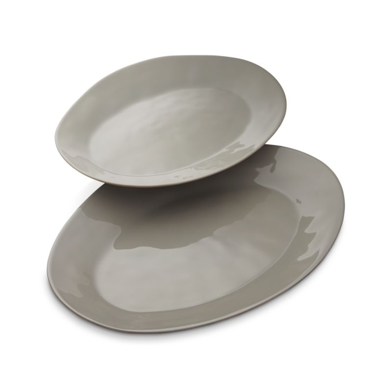 Marin Grey Small Oval Platter - image 3 of 5