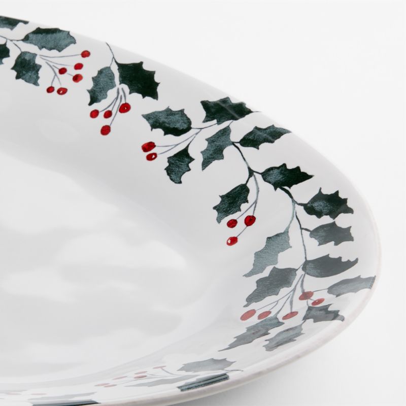 Marin Holly Berry Printed Stoneware Platter - image 1 of 2