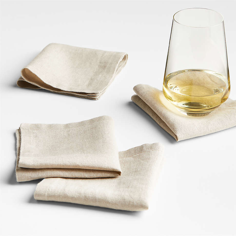 Suits Linen Cloth Dinner Napkins, Set of 4 + Reviews, Crate & Barrel