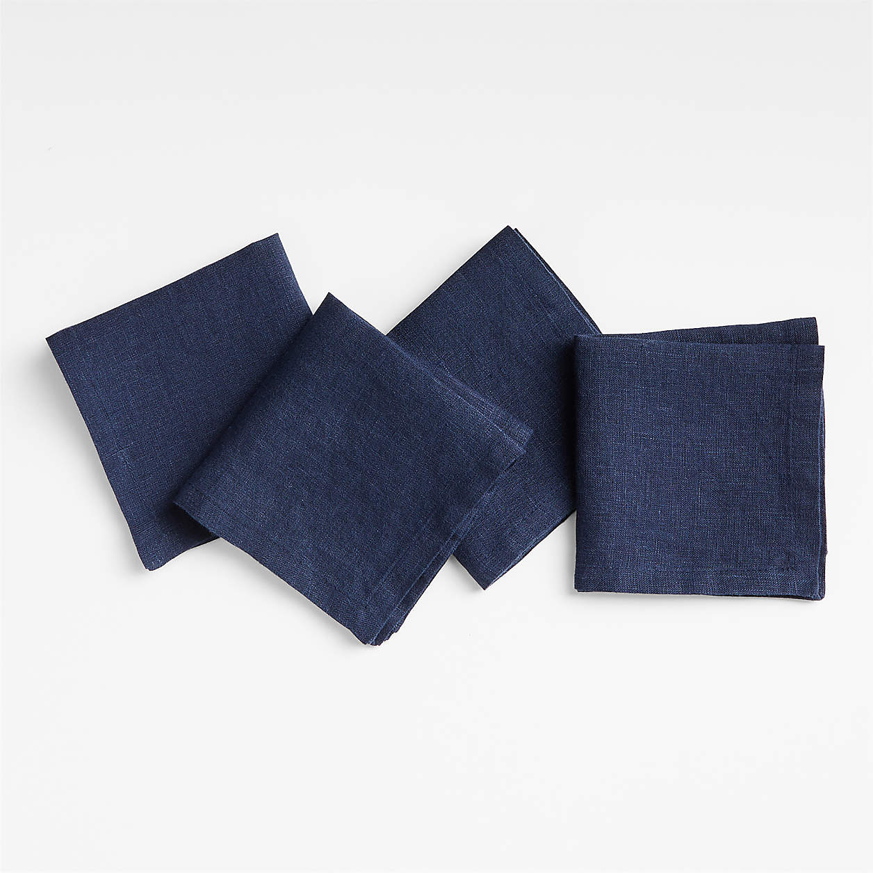 Marin Deep Indigo Linen Cocktail Napkins, Set of 4 + Reviews Crate
