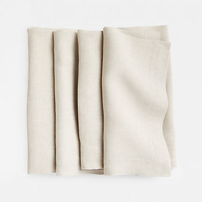 View Marin Natural EUROPEAN FLAX ™-Certified Linen Napkin, Set of 4 details