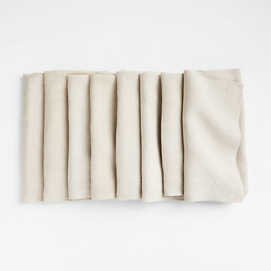 View Marin Natural European Linen Napkin, Set of 8 details