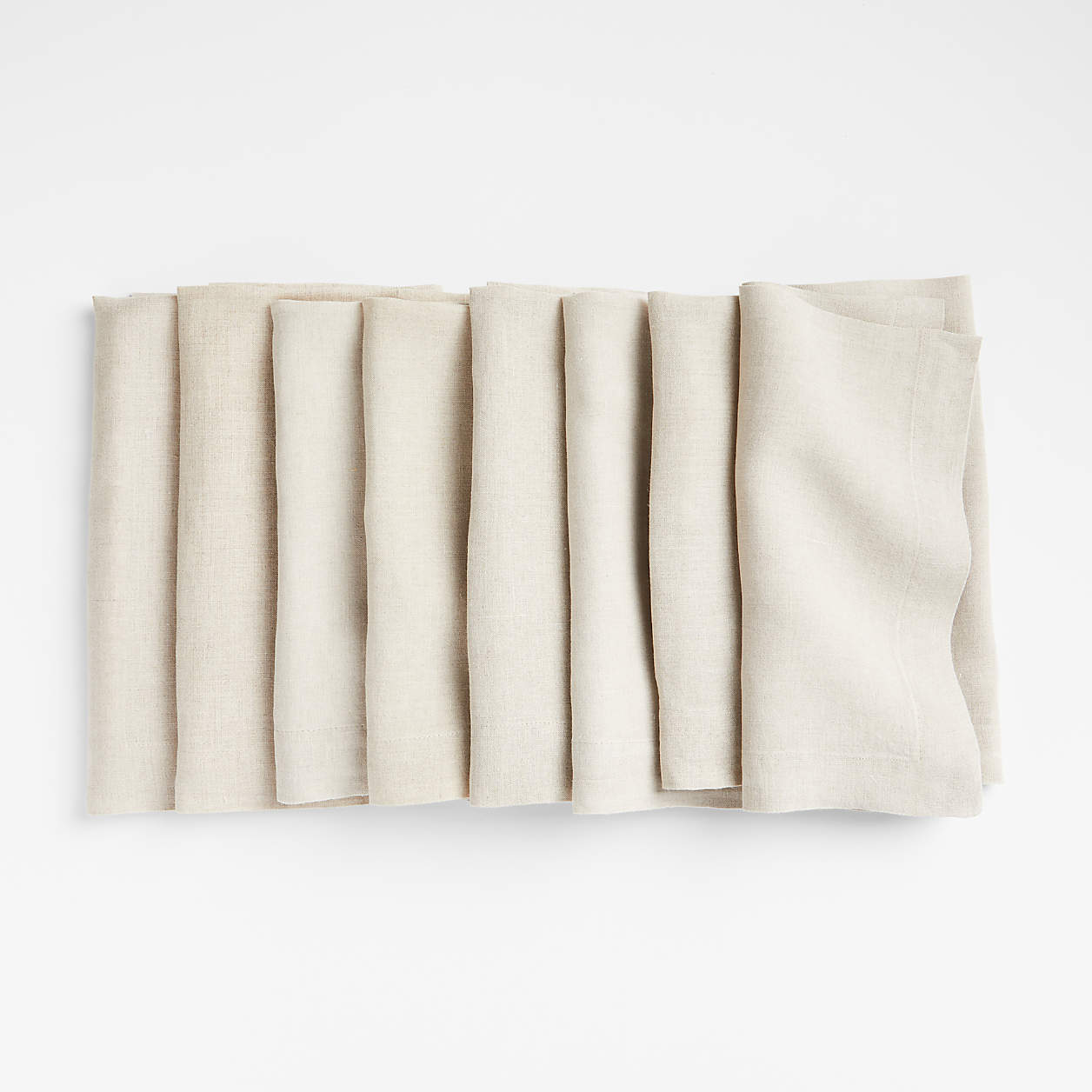 Marin Natural European Flax Linen Napkins - Set of 8