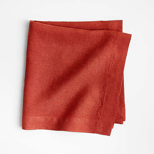 Marin Brick Red Linen Napkin