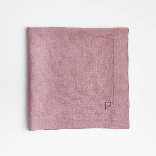 Marin Morning Mauve EUROPEAN FLAX ™-Certified Linen Napkin, Set of 8