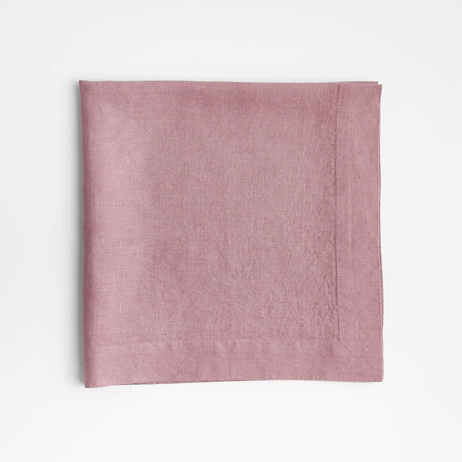 Dusty Pink Linen Cloth Napkins, Mauve Wedding, Dinner