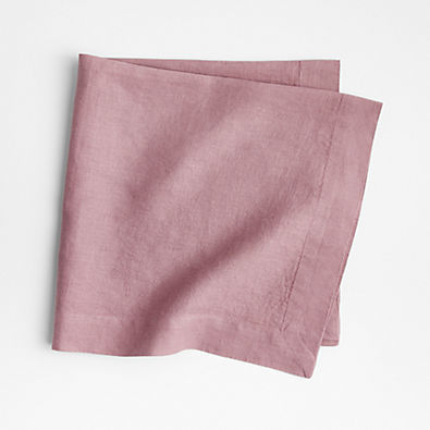 View Marin Morning Mauve EUROPEAN FLAX ™-Certified Linen Napkin details