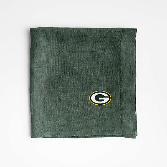 NFL Marin Pine Green EUROPEAN FLAX ™-Certified Linen Napkin, Set of 4