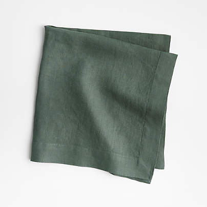 Marin Pine Green EUROPEAN FLAX ™-Certified Linen Napkin