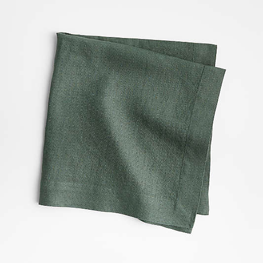 Marin Pine Green EUROPEAN FLAX ™-Certified Linen Napkin