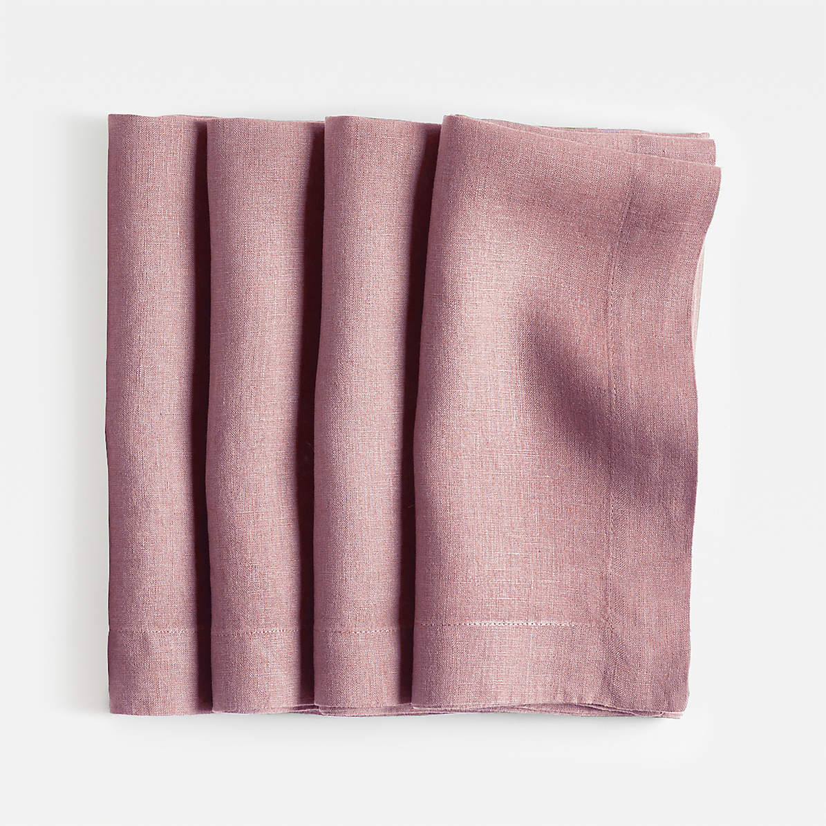 Dusty Pink Linen Cloth Napkins, Mauve Wedding, Dinner